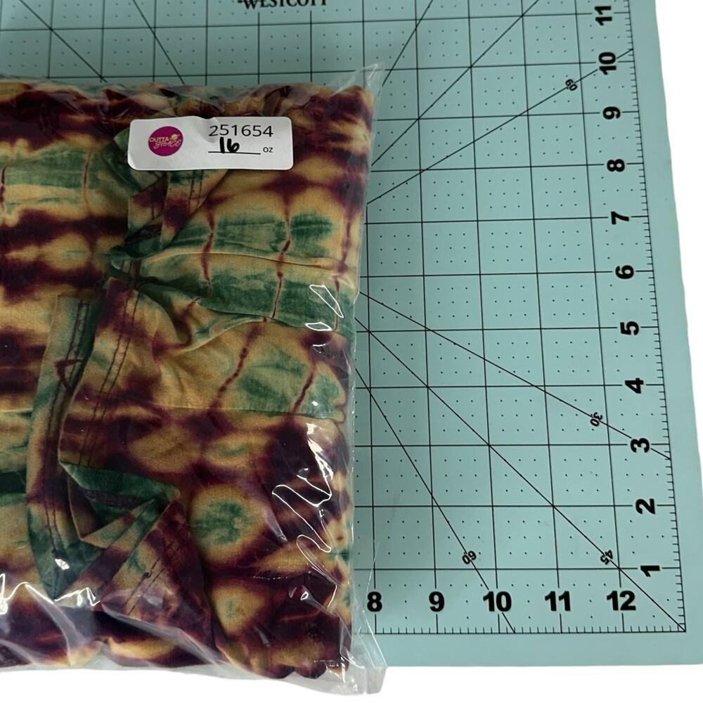 Womens Dress Size Large Summer Tie Dye Tank Long Cream Green Red Hippie Flowy - Picture 7 of 7